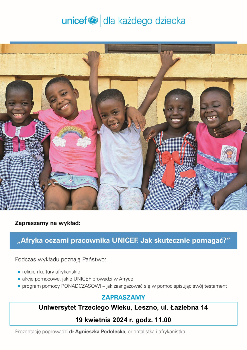 UNICEF Leszno plakat